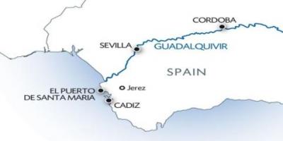 Guadalquivir नक्शा